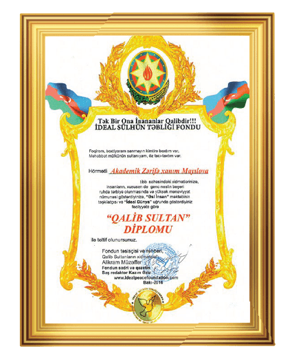 2016 cı ildə Qalib Sultan diplomuna laiq görüldü